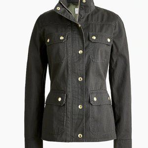 J. Crew Resin-coated twill field jacket
